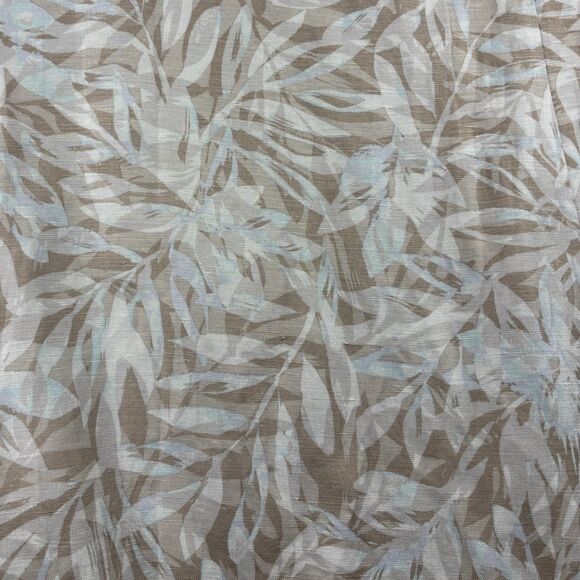 Catherines Linen Maxi Dress Lagenlook Tank Sleeveless Tan Tropical Print 4X E133 - Picture 2 of 7